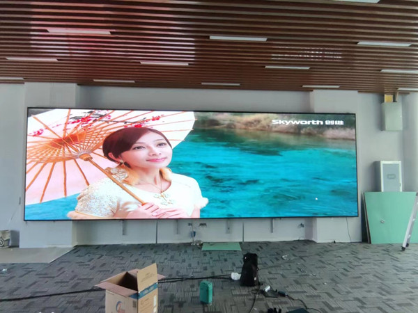 深泽P1.53led小间距屏安装案例